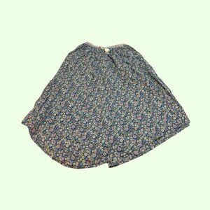 American Eagle Floral Midi Skirt, Blue/Multicolored, Size M